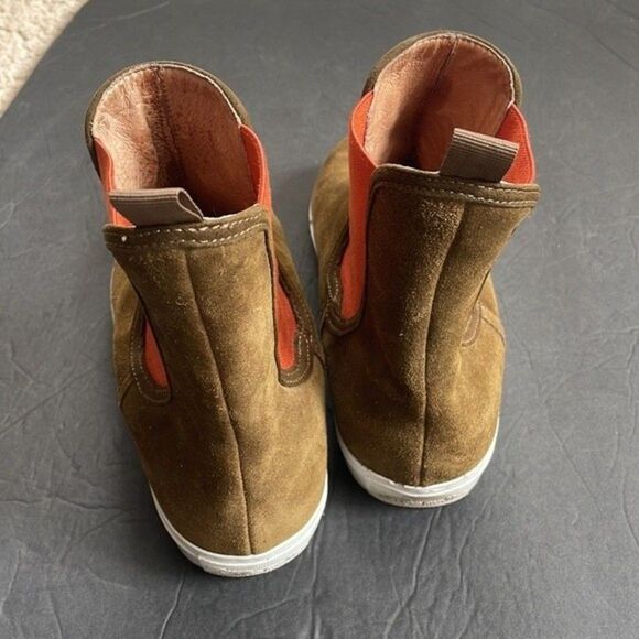 Bettye by Bettye Muller Real Leather Suede Ankle Boots 7.5M Khaki Brown … - Picture 7 of 9